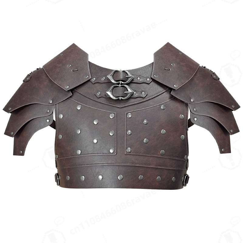 Prop For Cosplay - Middeleeuwse schouder- en borstpantser met studs