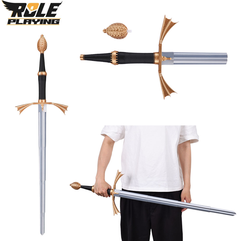 Cosplay Prop Dagger - Daemon Cosplay intrekbaar zilveren plastic mes