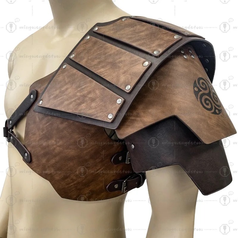 Prop For Cosplay - Middeleeuwse eenzijdige schouderbescherming in Noorse Viking-stijl,