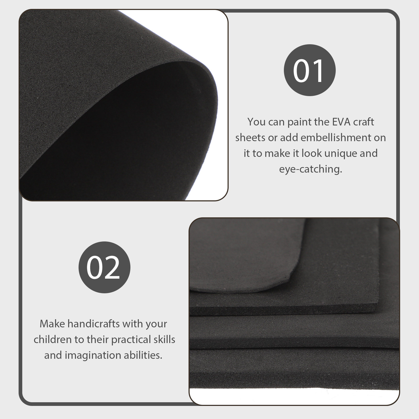 4 stuks Craft Eva Foam Sheets  - Cosplay Props Eva Foam recensie en prijs