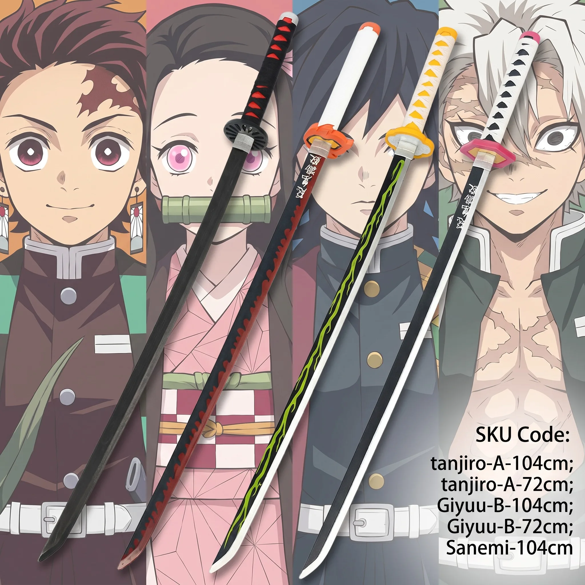 72 104cm Demon Slayer Katana T - Cosplay Prop Display recensie en prijs